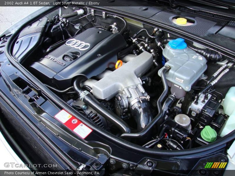 Light Silver Metallic / Ebony 2002 Audi A4 1.8T Sedan