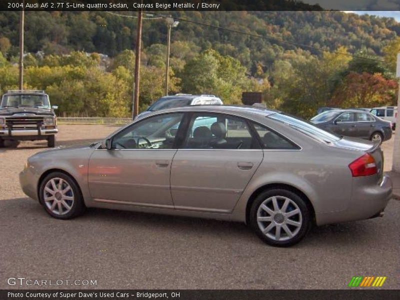 Canvas Beige Metallic / Ebony 2004 Audi A6 2.7T S-Line quattro Sedan