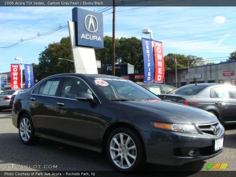 Carbon Gray Pearl / Ebony Black 2006 Acura TSX Sedan