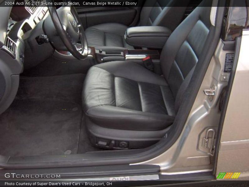Canvas Beige Metallic / Ebony 2004 Audi A6 2.7T S-Line quattro Sedan