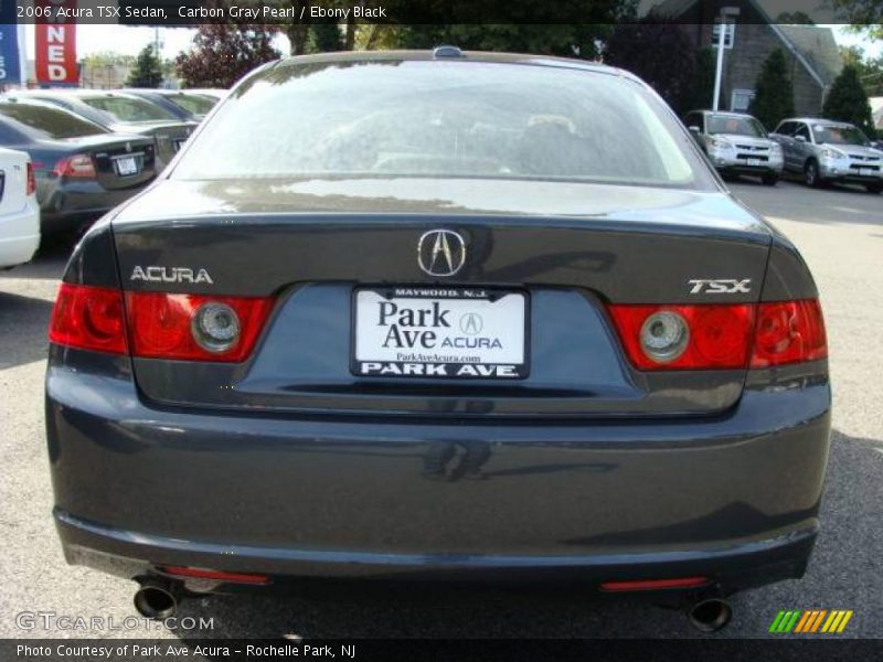 Carbon Gray Pearl / Ebony Black 2006 Acura TSX Sedan