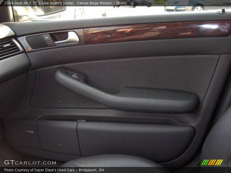 Canvas Beige Metallic / Ebony 2004 Audi A6 2.7T S-Line quattro Sedan