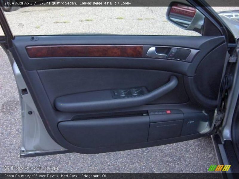 Canvas Beige Metallic / Ebony 2004 Audi A6 2.7T S-Line quattro Sedan