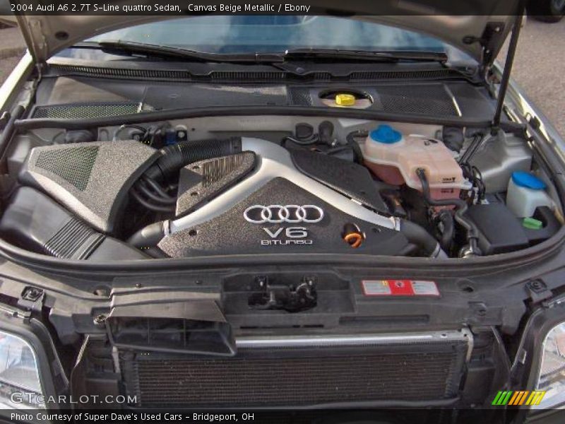 Canvas Beige Metallic / Ebony 2004 Audi A6 2.7T S-Line quattro Sedan