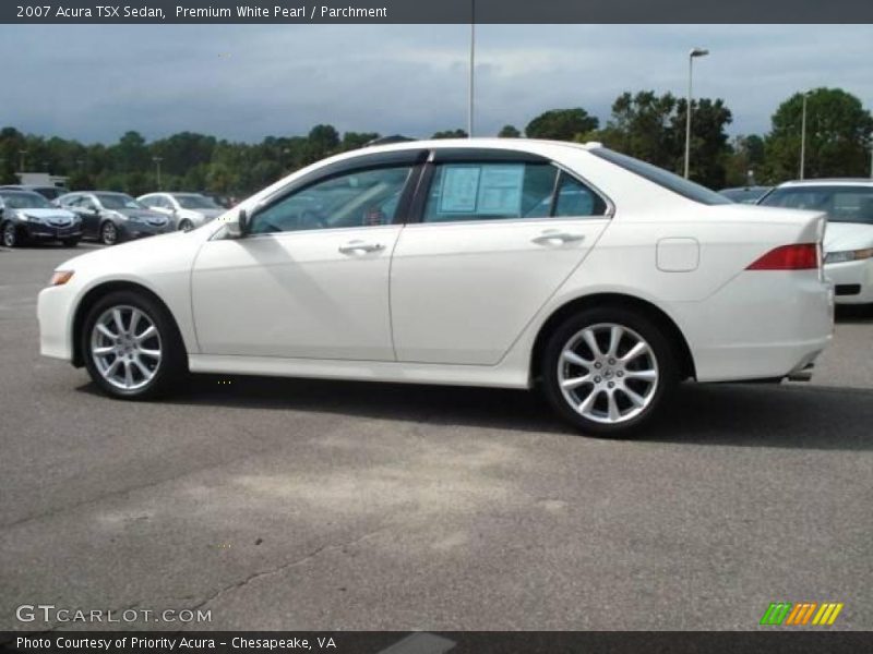 Premium White Pearl / Parchment 2007 Acura TSX Sedan