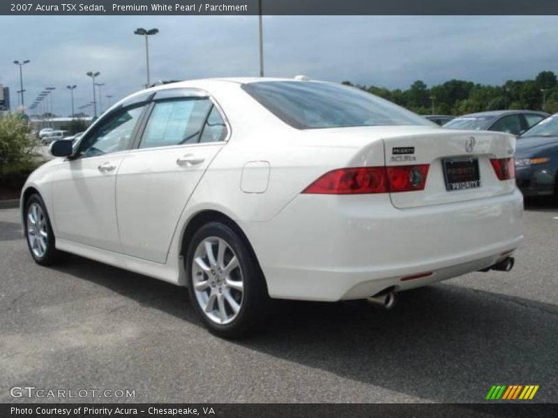 Premium White Pearl / Parchment 2007 Acura TSX Sedan