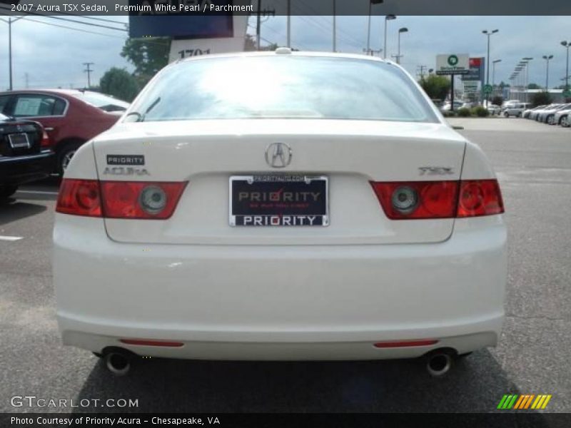 Premium White Pearl / Parchment 2007 Acura TSX Sedan