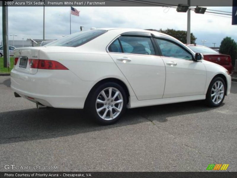 Premium White Pearl / Parchment 2007 Acura TSX Sedan