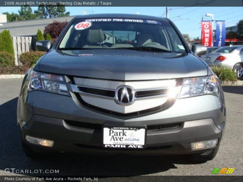 Sterling Gray Metallic / Taupe 2008 Acura MDX Technology