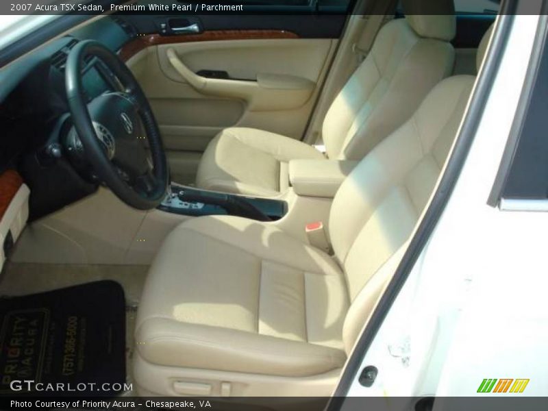 Premium White Pearl / Parchment 2007 Acura TSX Sedan