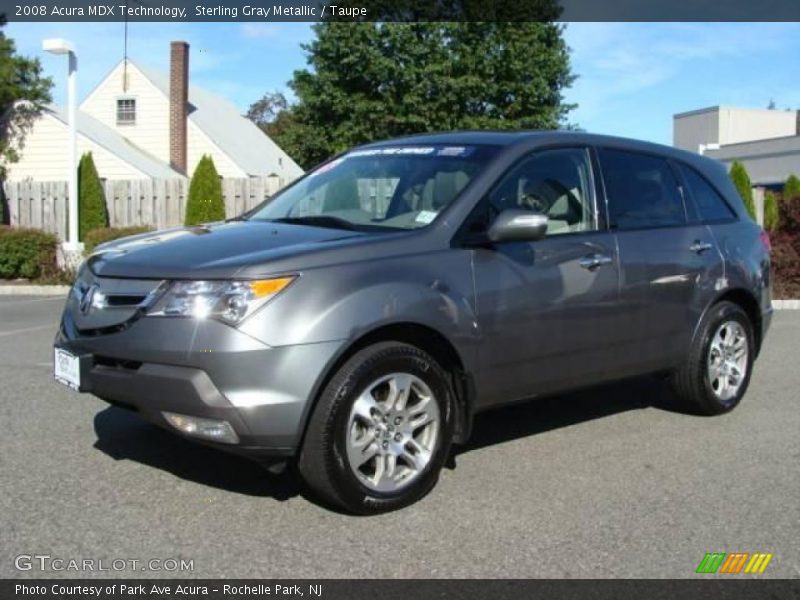 Sterling Gray Metallic / Taupe 2008 Acura MDX Technology