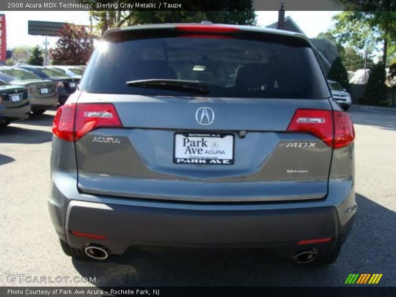 Sterling Gray Metallic / Taupe 2008 Acura MDX Technology