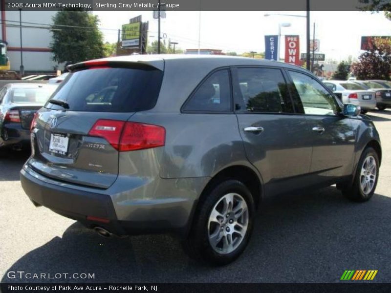 Sterling Gray Metallic / Taupe 2008 Acura MDX Technology