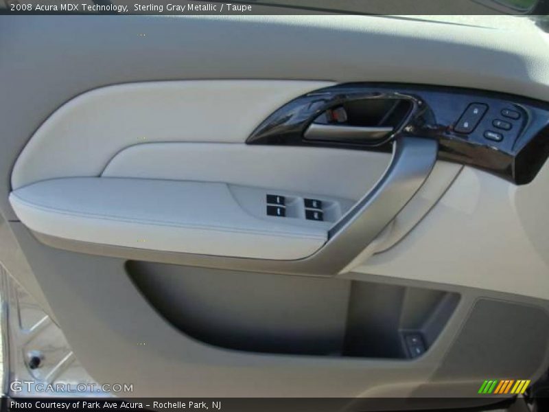Sterling Gray Metallic / Taupe 2008 Acura MDX Technology
