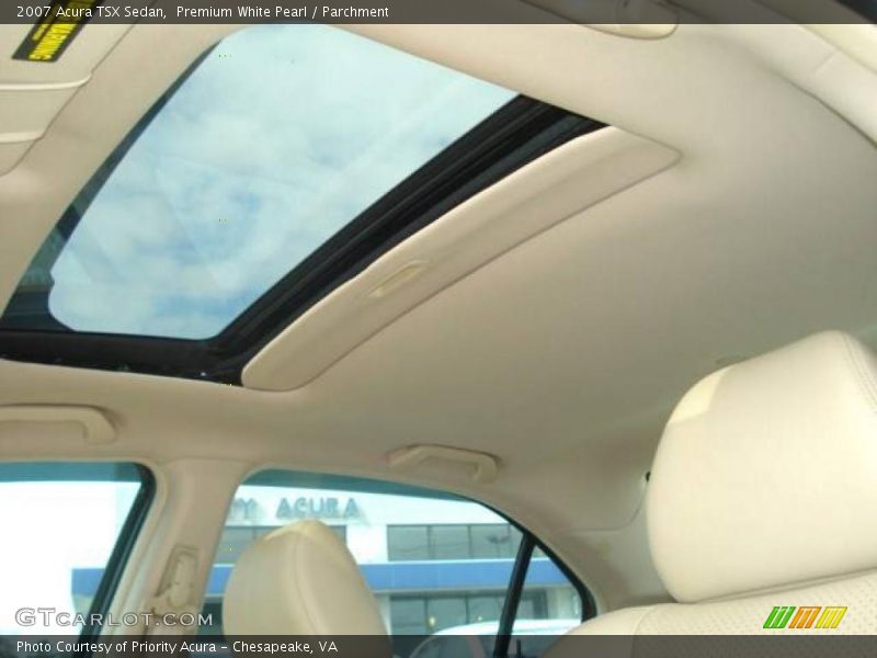 Premium White Pearl / Parchment 2007 Acura TSX Sedan