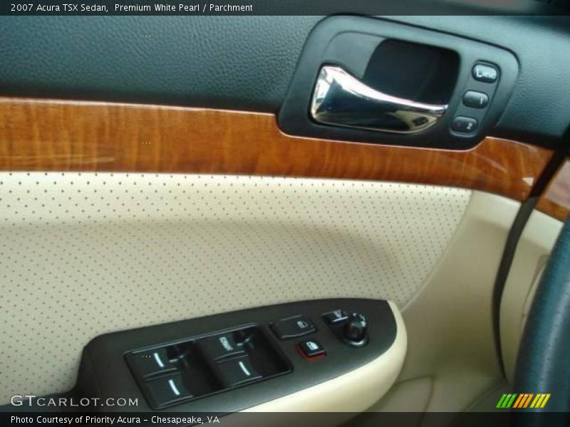 Premium White Pearl / Parchment 2007 Acura TSX Sedan