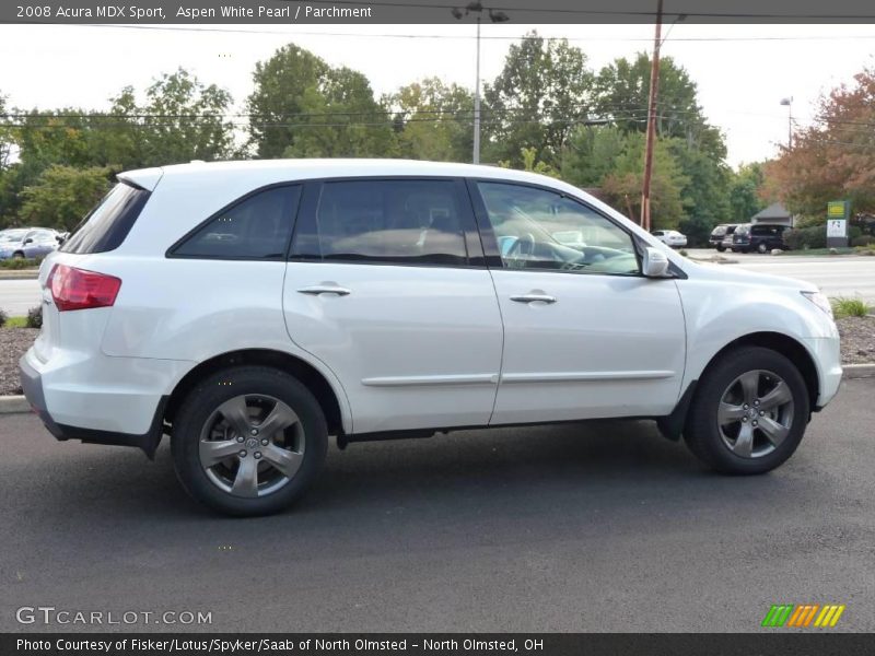 Aspen White Pearl / Parchment 2008 Acura MDX Sport