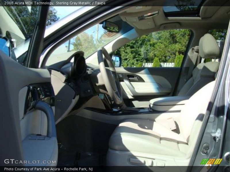 Sterling Gray Metallic / Taupe 2008 Acura MDX Technology