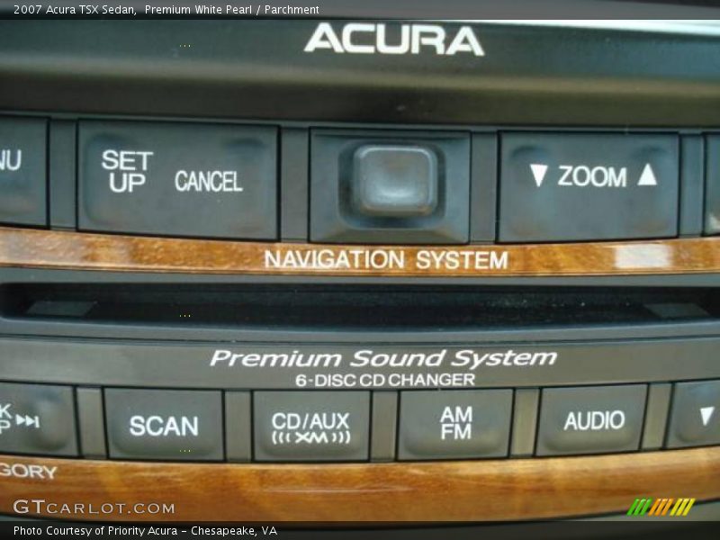 Premium White Pearl / Parchment 2007 Acura TSX Sedan