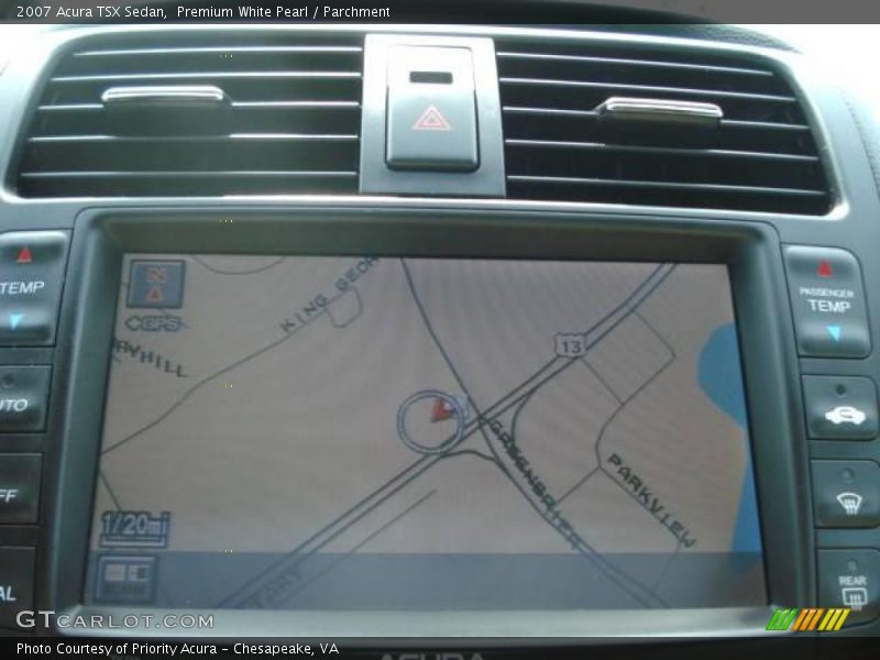 Premium White Pearl / Parchment 2007 Acura TSX Sedan