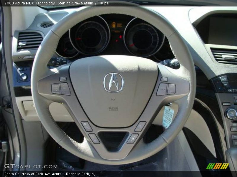 Sterling Gray Metallic / Taupe 2008 Acura MDX Technology