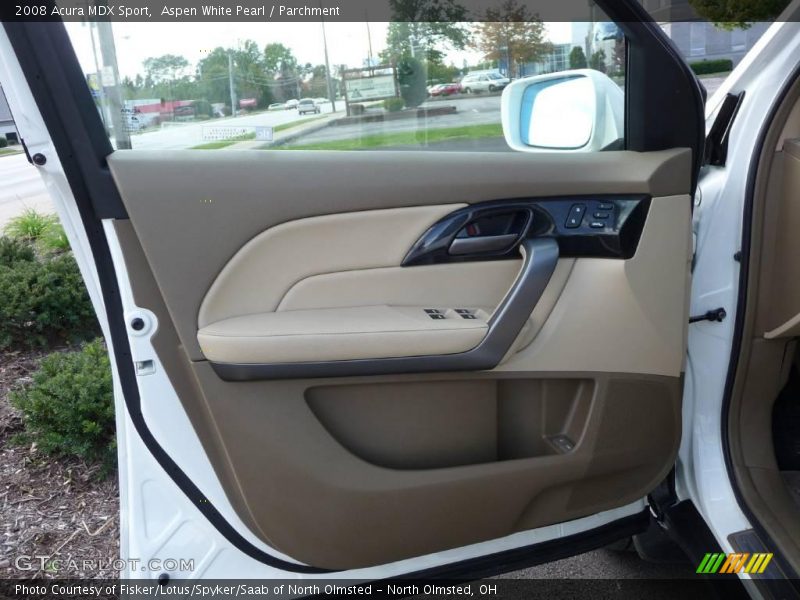 Aspen White Pearl / Parchment 2008 Acura MDX Sport