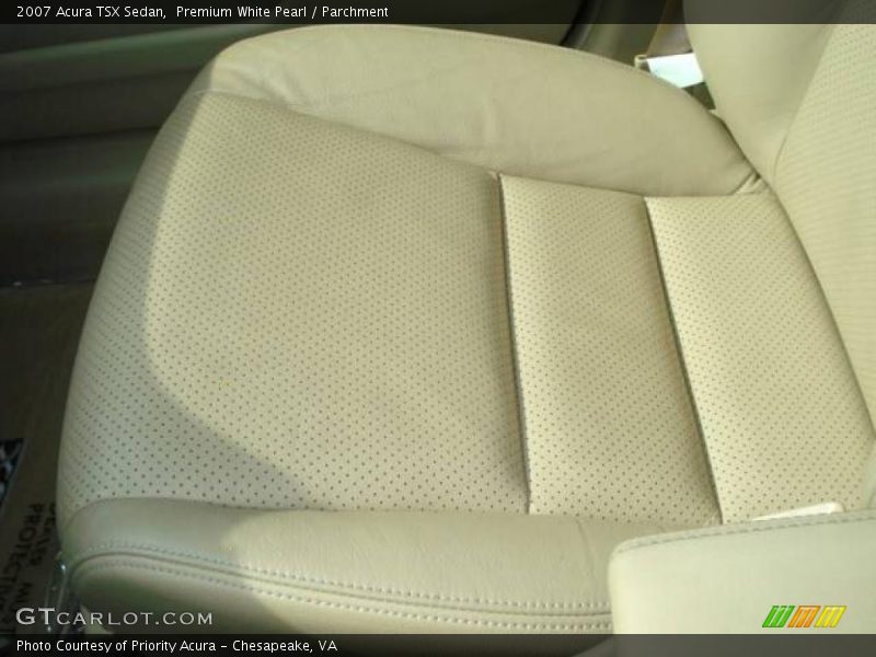 Premium White Pearl / Parchment 2007 Acura TSX Sedan