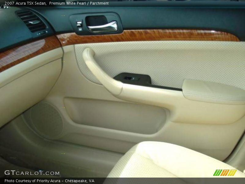Premium White Pearl / Parchment 2007 Acura TSX Sedan