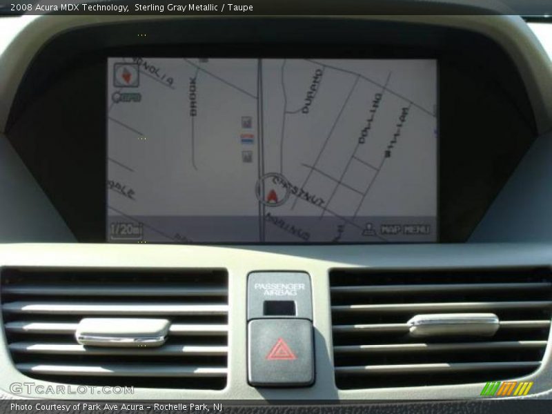 Sterling Gray Metallic / Taupe 2008 Acura MDX Technology