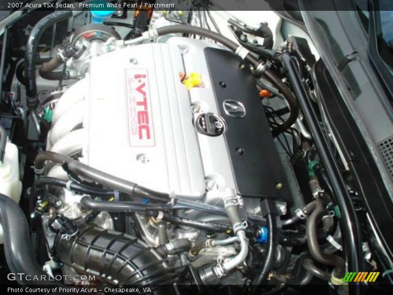 Premium White Pearl / Parchment 2007 Acura TSX Sedan
