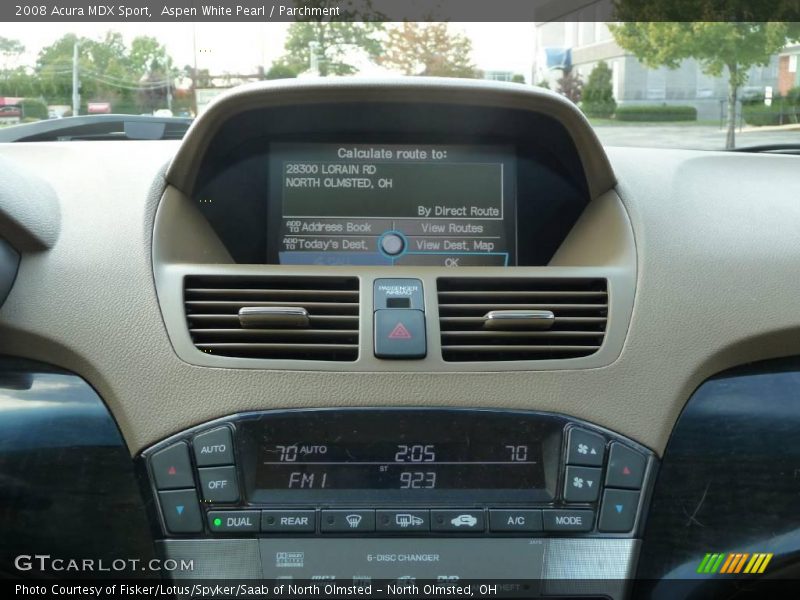 Aspen White Pearl / Parchment 2008 Acura MDX Sport