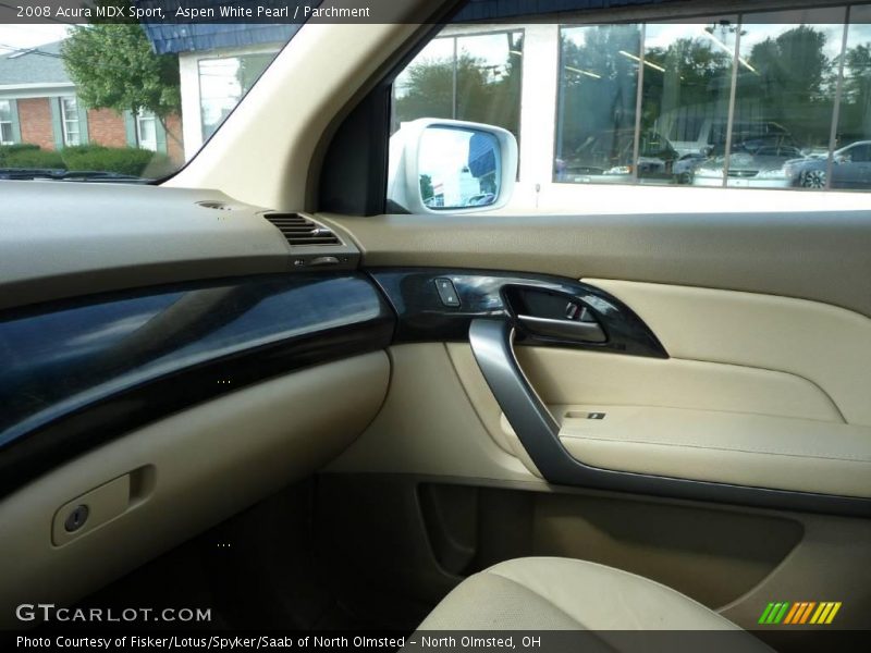 Aspen White Pearl / Parchment 2008 Acura MDX Sport