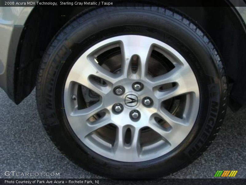 Sterling Gray Metallic / Taupe 2008 Acura MDX Technology