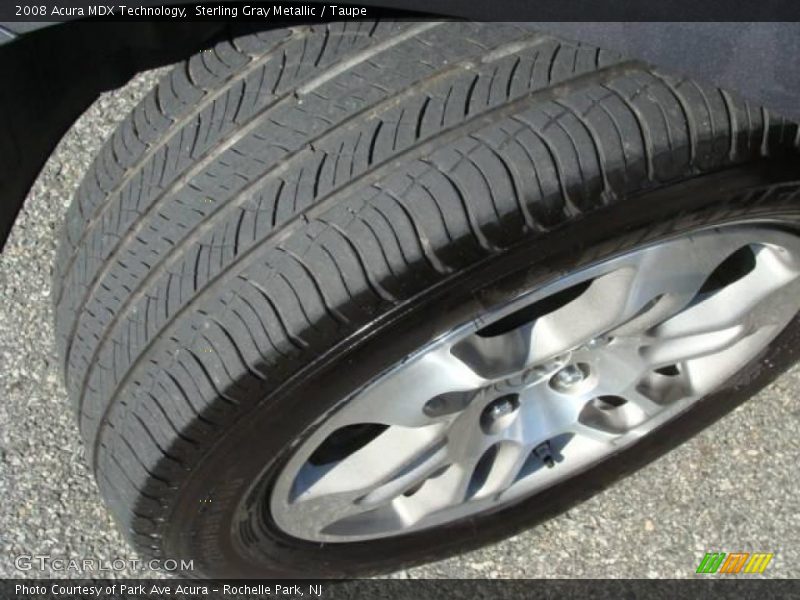Sterling Gray Metallic / Taupe 2008 Acura MDX Technology
