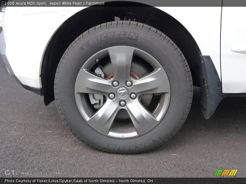 Aspen White Pearl / Parchment 2008 Acura MDX Sport