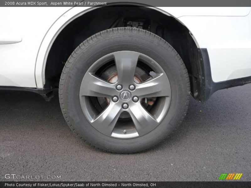 Aspen White Pearl / Parchment 2008 Acura MDX Sport