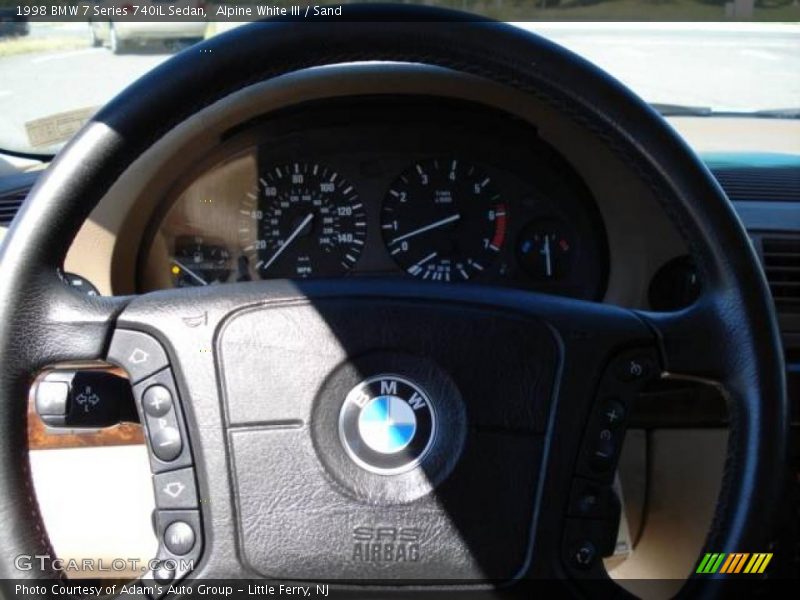 Alpine White III / Sand 1998 BMW 7 Series 740iL Sedan