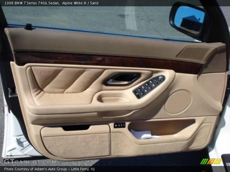 Alpine White III / Sand 1998 BMW 7 Series 740iL Sedan