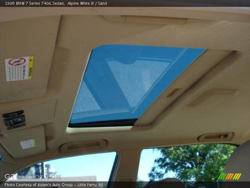 Alpine White III / Sand 1998 BMW 7 Series 740iL Sedan