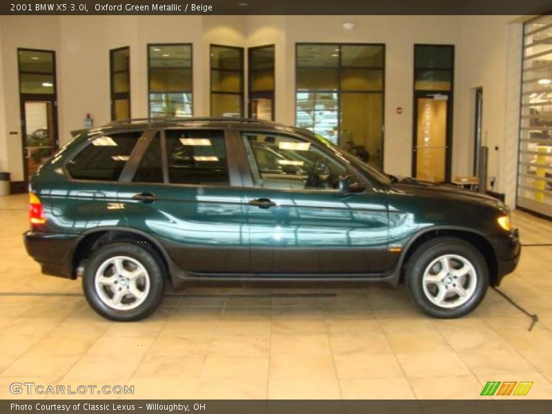 Oxford Green Metallic / Beige 2001 BMW X5 3.0i