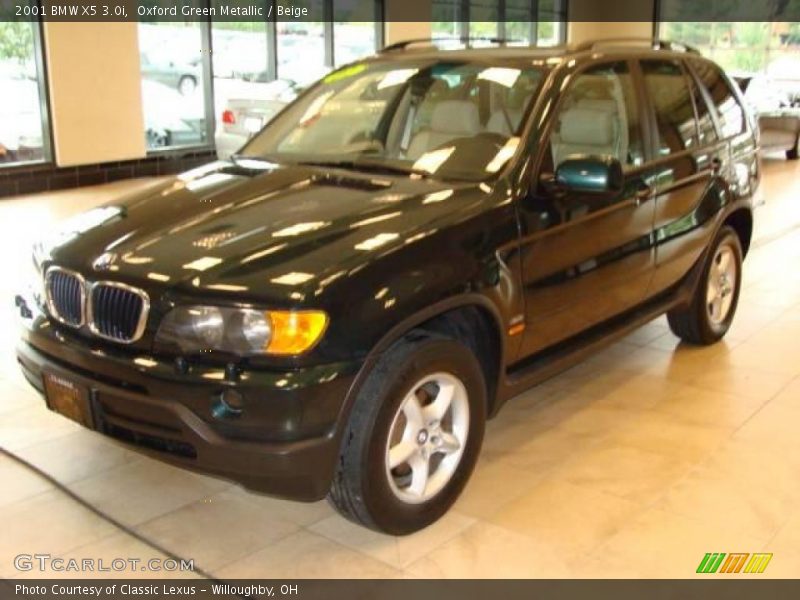 Oxford Green Metallic / Beige 2001 BMW X5 3.0i