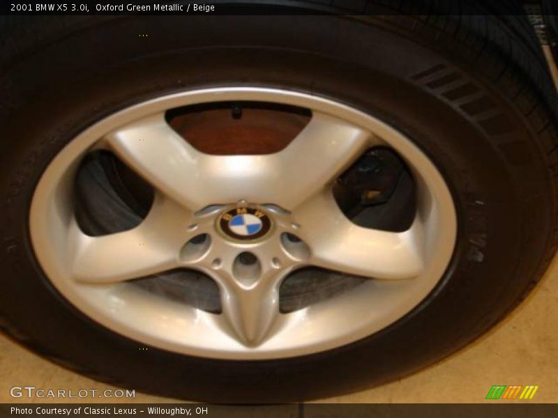 Oxford Green Metallic / Beige 2001 BMW X5 3.0i