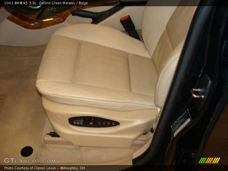 Oxford Green Metallic / Beige 2001 BMW X5 3.0i