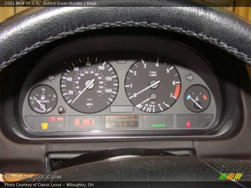Oxford Green Metallic / Beige 2001 BMW X5 3.0i