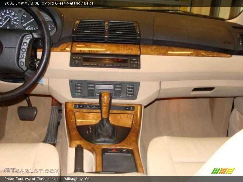 Oxford Green Metallic / Beige 2001 BMW X5 3.0i