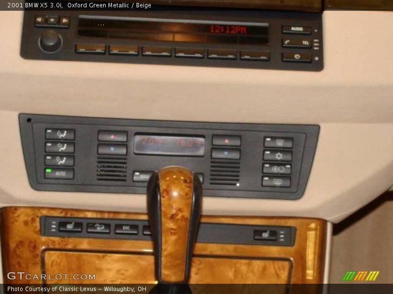 Oxford Green Metallic / Beige 2001 BMW X5 3.0i