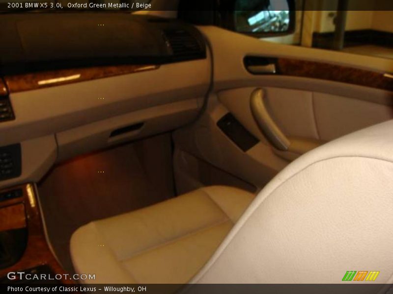 Oxford Green Metallic / Beige 2001 BMW X5 3.0i