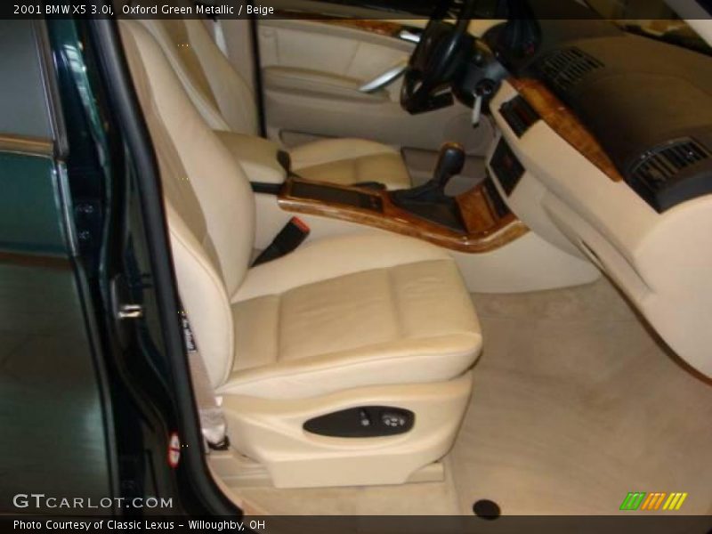 Oxford Green Metallic / Beige 2001 BMW X5 3.0i