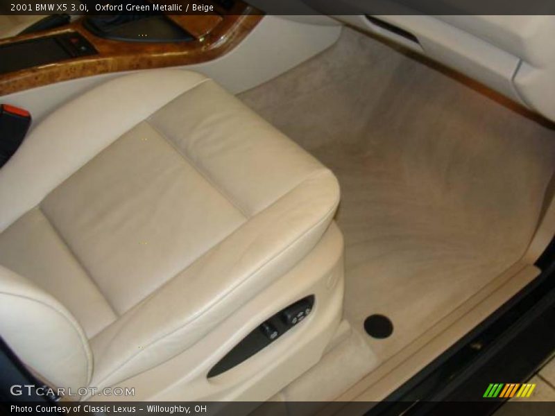 Oxford Green Metallic / Beige 2001 BMW X5 3.0i