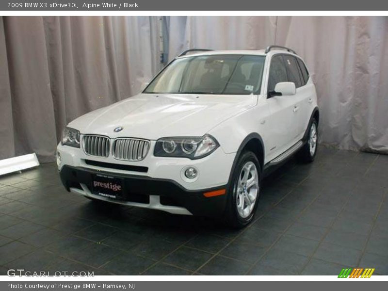 Alpine White / Black 2009 BMW X3 xDrive30i
